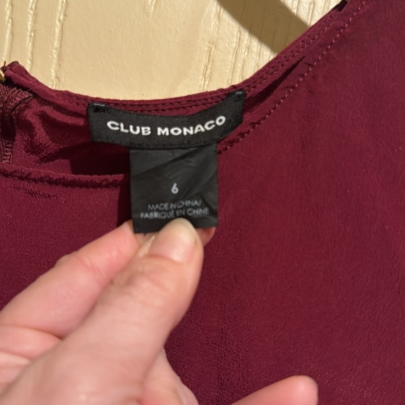 Club Monaco Silk color block dress lined sz6 - Picture 3 of 5